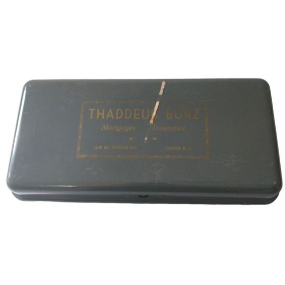 Vintage Lock Box Safe Steel Fire Resistant Security Advertising Promo Needs Lock - Picture 4 of 15